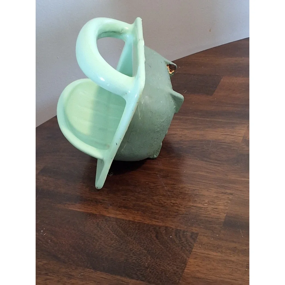 Vintage Enameled Cast Iron Wall Mount Soap Dish With Grab Bar. Heavy Duty!